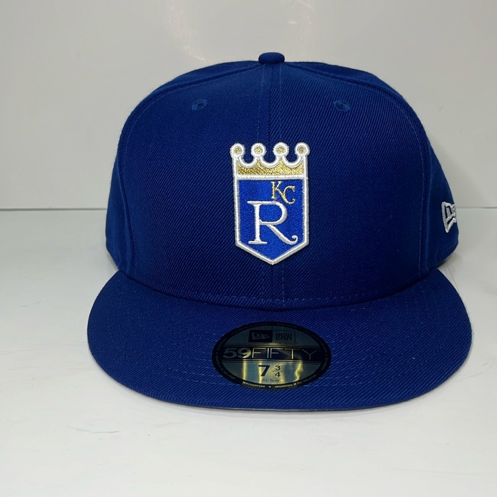 KANSAS CITY ROYALS 1971 NEW ERA 59FIFTY FITTED HAT (BLUE/GRAY UNDER BRIM) 7 3/4